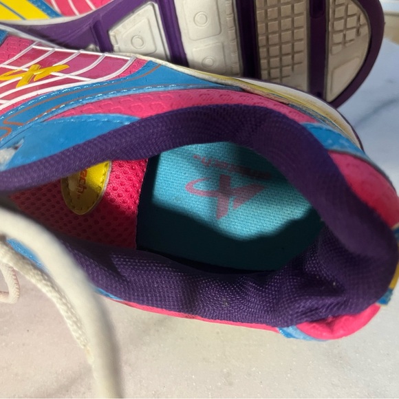 Athletech Retro Colorful Athletic Shoes Women's Size 7.5 Yellow Pink Blue - Picture 5 of 15